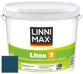 Краска LINNIMAX LITEX 7 / ЛИННИМАКС ЛИТЕКС 7  (CAPAROL SAMTEX 7) латексная краска цвет Pacific 125 