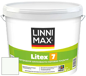 Краска LINNIMAX LITEX 7 / ЛИННИМАКС ЛИТЕКС 7  (CAPAROL SAMTEX 7) латексная краска цвет RAL 9016 