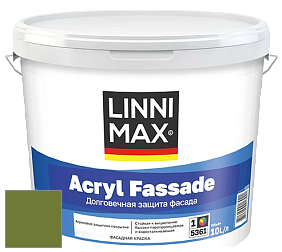 Краска LINNIMAX ACRYL FASSADE / ЛИННИМАКС АКРИЛ ФАССАДЕ (CAPAROL) акриловая фасадная краска цвет NCS S 3560-G40Y 