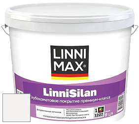 Краска LINNIMAX LinniSilan /ЛИННИМАКС ЛинниСилан (CAPAROL CAPASILAN) глубокоматовая краска цвет NCS S 0300-N 
