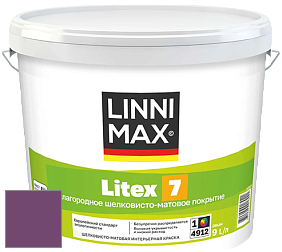 Краска LINNIMAX LITEX 7 / ЛИННИМАКС ЛИТЕКС 7  (CAPAROL SAMTEX 7) латексная краска цвет Viola 100 