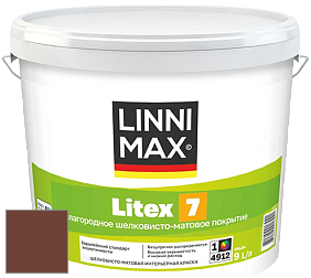 Краска LINNIMAX LITEX 7 / ЛИННИМАКС ЛИТЕКС 7  (CAPAROL SAMTEX 7) латексная краска цвет Magma 35 