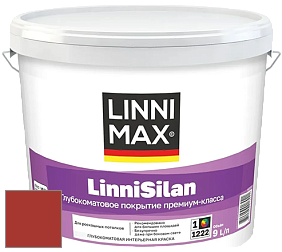 Краска LINNIMAX LinniSilan /ЛИННИМАКС ЛинниСилан (CAPAROL CAPASILAN) глубокоматовая краска цвет Bordeaux 65 