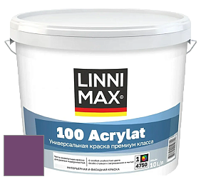 Краска LINNIMAX 100 ACRYLAT / ЛИННИМАКС 100 АКРИЛАТ (CAPAROL AMPHIBOLIN) акриловая краска цвет Viola 100 