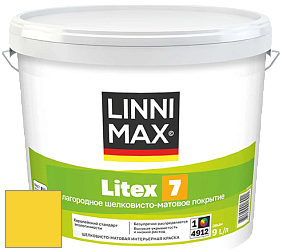 Краска LINNIMAX LITEX 7 / ЛИННИМАКС ЛИТЕКС 7  (CAPAROL SAMTEX 7) латексная краска цвет NCS S 0570-G90Y 