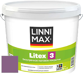 Краска LINNIMAX LITEX 3 / ЛИННИМАКС ЛИТЕКС 3 (ALPINA PREMIUM WAND) латексная краска цвет Viola 110 