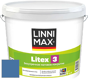 Краска LINNIMAX LITEX 3 / ЛИННИМАКС ЛИТЕКС 3 (ALPINA PREMIUM WAND) латексная краска цвет Lazur 195 
