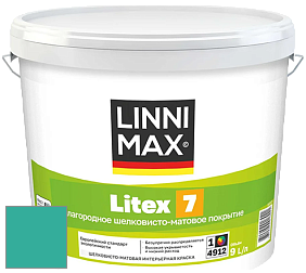 Краска LINNIMAX LITEX 7 / ЛИННИМАКС ЛИТЕКС 7  (CAPAROL SAMTEX 7) латексная краска цвет NCS S 2050-B70G 