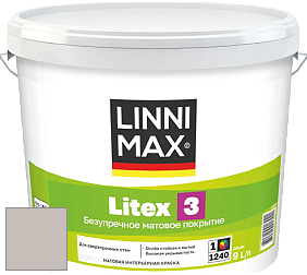 Краска LINNIMAX LITEX 3 / ЛИННИМАКС ЛИТЕКС 3 (ALPINA PREMIUM WAND) латексная краска цвет Onyx 15 
