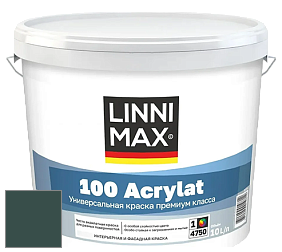 Краска LINNIMAX 100 ACRYLAT / ЛИННИМАКС 100 АКРИЛАТ (CAPAROL AMPHIBOLIN) акриловая краска цвет Patina 40 