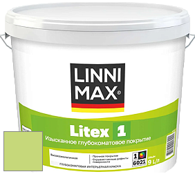 Краска LINNIMAX LITEX 1 / ЛИННИМАКС ЛИТЕКС 1 (CAPAROL SAMTEX 3) высокоэкологичная латексная краска цвет NCS S 0550-G40Y 
