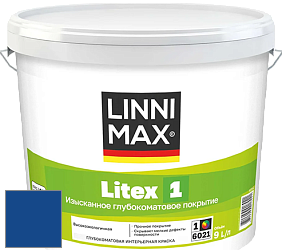 Краска LINNIMAX LITEX 1 / ЛИННИМАКС ЛИТЕКС 1 (CAPAROL SAMTEX 3) высокоэкологичная латексная краска цвет RAL 5005 