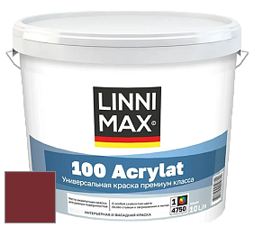 Краска LINNIMAX 100 ACRYLAT / ЛИННИМАКС 100 АКРИЛАТ (CAPAROL AMPHIBOLIN) акриловая краска цвет Barolo 65 