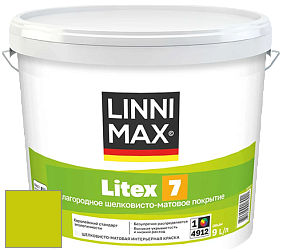 Краска LINNIMAX LITEX 7 / ЛИННИМАКС ЛИТЕКС 7  (CAPAROL SAMTEX 7) латексная краска цвет Oliv 30 