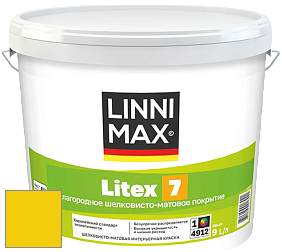 Краска LINNIMAX LITEX 7 / ЛИННИМАКС ЛИТЕКС 7  (CAPAROL SAMTEX 7) латексная краска цвет NCS S 0575-G90Y 