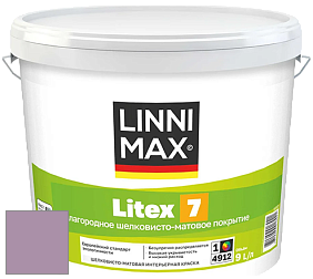 Краска LINNIMAX LITEX 7 / ЛИННИМАКС ЛИТЕКС 7  (CAPAROL SAMTEX 7) латексная краска цвет Viola 80 
