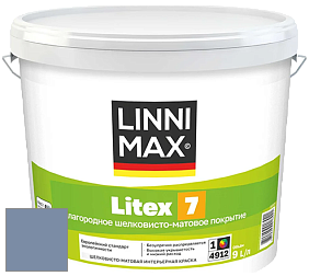 Краска LINNIMAX LITEX 7 / ЛИННИМАКС ЛИТЕКС 7  (CAPAROL SAMTEX 7) латексная краска цвет Lazur 140 