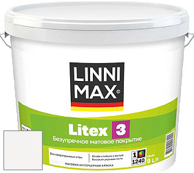 Краска LINNIMAX LITEX 3 / ЛИННИМАКС ЛИТЕКС 3 (ALPINA PREMIUM WAND) латексная краска цвет NCS S 0300-N 