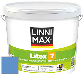 Краска LINNIMAX LITEX 7 / ЛИННИМАКС ЛИТЕКС 7  (CAPAROL SAMTEX 7) латексная краска цвет NCS S 2050-R80B 