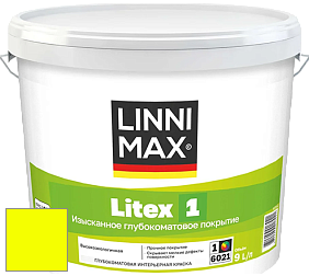 Краска LINNIMAX LITEX 1 / ЛИННИМАКС ЛИТЕКС 1 (CAPAROL SAMTEX 3) высокоэкологичная латексная краска цвет RAL 1026 