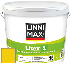 Краска LINNIMAX LITEX 1 / ЛИННИМАКС ЛИТЕКС 1 (CAPAROL SAMTEX 3) высокоэкологичная латексная краска цвет NCS S 0575-G90Y 
