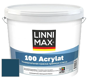 Краска LINNIMAX 100 ACRYLAT / ЛИННИМАКС 100 АКРИЛАТ (CAPAROL AMPHIBOLIN) акриловая краска цвет Pacific 125 