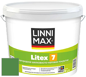 Краска LINNIMAX LITEX 7 / ЛИННИМАКС ЛИТЕКС 7  (CAPAROL SAMTEX 7) латексная краска цвет NCS S 3060-G20Y 