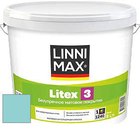 Краска LINNIMAX LITEX 3 / ЛИННИМАКС ЛИТЕКС 3 (ALPINA PREMIUM WAND) латексная краска цвет NCS S 1030-B40G 
