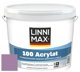 Краска LINNIMAX 100 ACRYLAT / ЛИННИМАКС 100 АКРИЛАТ (CAPAROL AMPHIBOLIN) акриловая краска цвет Viola 115 
