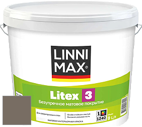 Краска LINNIMAX LITEX 3 / ЛИННИМАКС ЛИТЕКС 3 (ALPINA PREMIUM WAND) латексная краска цвет Onyx 35 