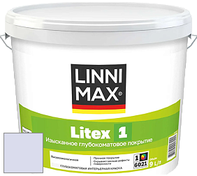 Краска LINNIMAX LITEX 1 / ЛИННИМАКС ЛИТЕКС 1 (CAPAROL SAMTEX 3) высокоэкологичная латексная краска цвет NCS S 0515-R60B 