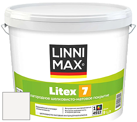 Краска LINNIMAX LITEX 7 / ЛИННИМАКС ЛИТЕКС 7  (CAPAROL SAMTEX 7) латексная краска цвет NCS S 0300-N 