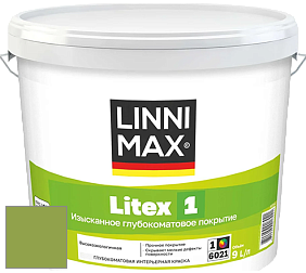 Краска LINNIMAX LITEX 1 / ЛИННИМАКС ЛИТЕКС 1 (CAPAROL SAMTEX 3) высокоэкологичная латексная краска цвет NCS S 2060-G40Y 