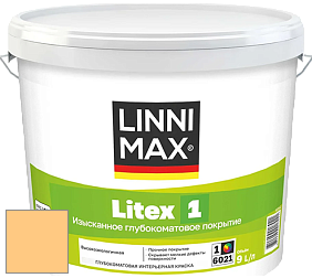 Краска LINNIMAX LITEX 1 / ЛИННИМАКС ЛИТЕКС 1 (CAPAROL SAMTEX 3) высокоэкологичная латексная краска цвет NCS S 0540-Y20R 