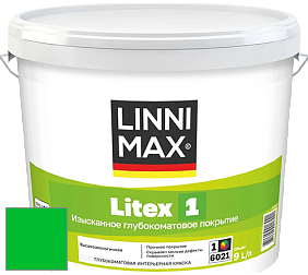 Краска LINNIMAX LITEX 1 / ЛИННИМАКС ЛИТЕКС 1 (CAPAROL SAMTEX 3) высокоэкологичная латексная краска цвет RAL 6038 