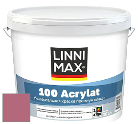 Краска LINNIMAX 100 ACRYLAT / ЛИННИМАКС 100 АКРИЛАТ (CAPAROL AMPHIBOLIN) акриловая краска цвет Flamenco 135 