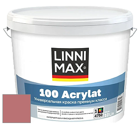 Краска LINNIMAX 100 ACRYLAT / ЛИННИМАКС 100 АКРИЛАТ (CAPAROL AMPHIBOLIN) акриловая краска цвет Barolo 105 