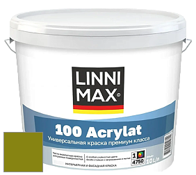 Краска LINNIMAX 100 ACRYLAT / ЛИННИМАКС 100 АКРИЛАТ (CAPAROL AMPHIBOLIN) акриловая краска цвет Oliv 25 