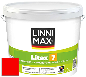 Краска LINNIMAX LITEX 7 / ЛИННИМАКС ЛИТЕКС 7  (CAPAROL SAMTEX 7) латексная краска цвет RAL 3024 