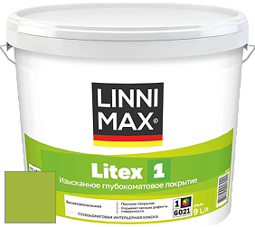 Краска LINNIMAX LITEX 1 / ЛИННИМАКС ЛИТЕКС 1 (CAPAROL SAMTEX 3) высокоэкологичная латексная краска цвет NCS S 1070-G40Y 