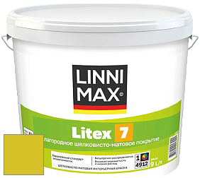 Краска LINNIMAX LITEX 7 / ЛИННИМАКС ЛИТЕКС 7  (CAPAROL SAMTEX 7) латексная краска цвет NCS S 1070-G80Y 