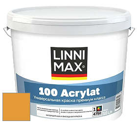 Краска LINNIMAX 100 ACRYLAT / ЛИННИМАКС 100 АКРИЛАТ (CAPAROL AMPHIBOLIN) акриловая краска цвет Mandarin 0 