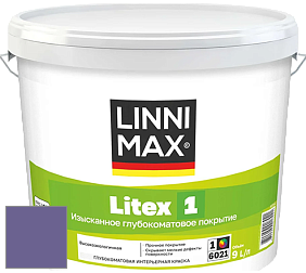 Краска LINNIMAX LITEX 1 / ЛИННИМАКС ЛИТЕКС 1 (CAPAROL SAMTEX 3) высокоэкологичная латексная краска цвет NCS S 4040-R60B 