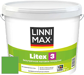 Краска LINNIMAX LITEX 3 / ЛИННИМАКС ЛИТЕКС 3 (ALPINA PREMIUM WAND) латексная краска цвет NCS S 1075-G20Y 