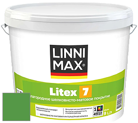 Краска LINNIMAX LITEX 7 / ЛИННИМАКС ЛИТЕКС 7  (CAPAROL SAMTEX 7) латексная краска цвет NCS S 2070-G20Y 