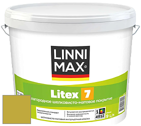 Краска LINNIMAX LITEX 7 / ЛИННИМАКС ЛИТЕКС 7  (CAPAROL SAMTEX 7) латексная краска цвет NCS S 2060-G80Y 