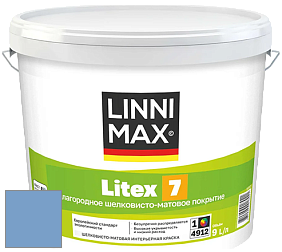 Краска LINNIMAX LITEX 7 / ЛИННИМАКС ЛИТЕКС 7  (CAPAROL SAMTEX 7) латексная краска цвет NCS S 2040-R80B 