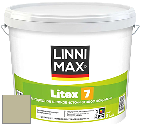 Краска LINNIMAX LITEX 7 / ЛИННИМАКС ЛИТЕКС 7  (CAPAROL SAMTEX 7) латексная краска цвет Tundra 40 