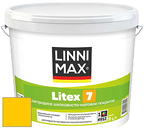Краска LINNIMAX LITEX 7 / ЛИННИМАКС ЛИТЕКС 7  (CAPAROL SAMTEX 7) латексная краска цвет NCS S 0580-Y 