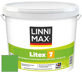 Краска LINNIMAX LITEX 7 / ЛИННИМАКС ЛИТЕКС 7  (CAPAROL SAMTEX 7) латексная краска цвет NCS S 1075-G20Y 